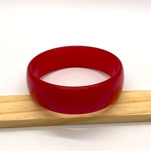 Vintage Bakelite Cherry Red Bangle